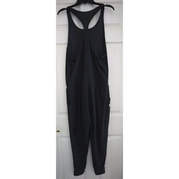 Vuori Women's Sz S Charcoal Gray Heather Racerback One-Piece Lux Jumpsuit - Picture 2 of 10